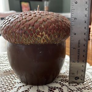 Candle acorn shaped